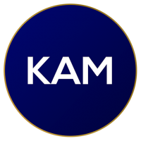 KAM transparent logo on home page